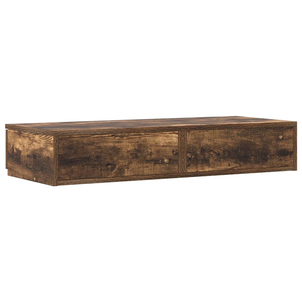 Tiroirs de lit Chêne fumé 75 x 36.5 x 16.5 cm Bois d'ingénierie