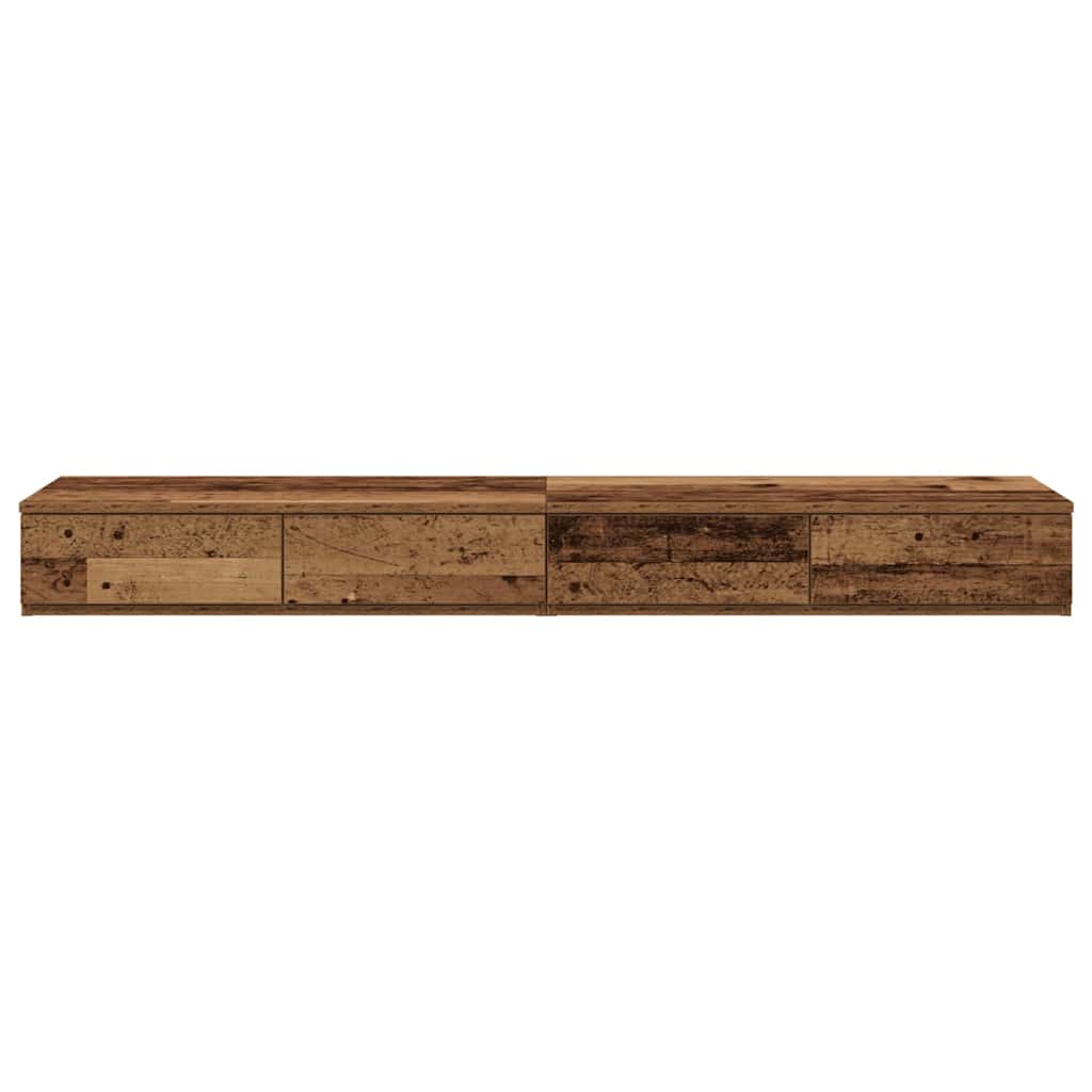 Tiroirs de lit avec tiroir Bois ancien 160 x 36.5 x 16.5 cm - XIOS