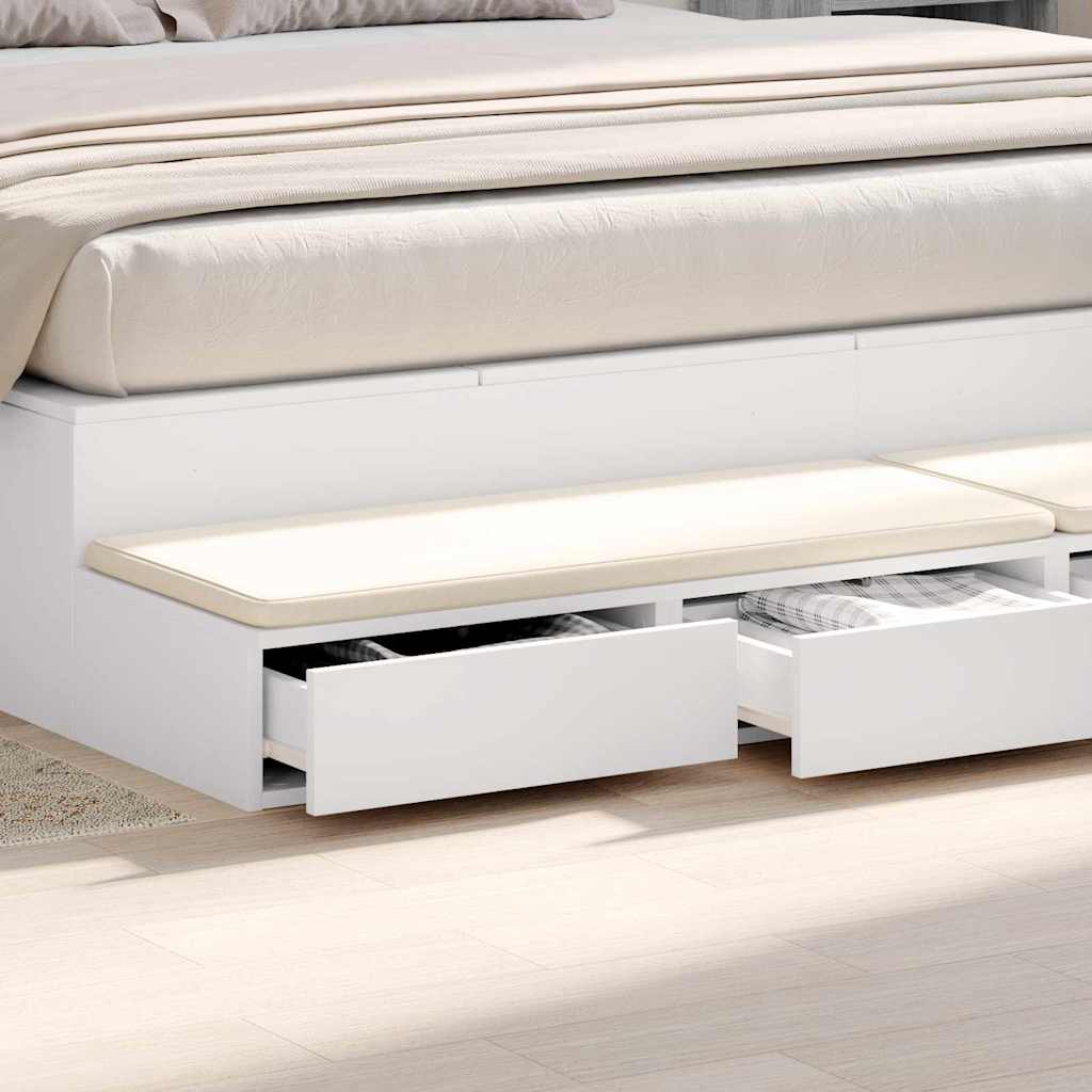 Tiroirs de lit Blanc 180 x 36.5 x 16.5 cm Bois d'ingénierie - XIOS