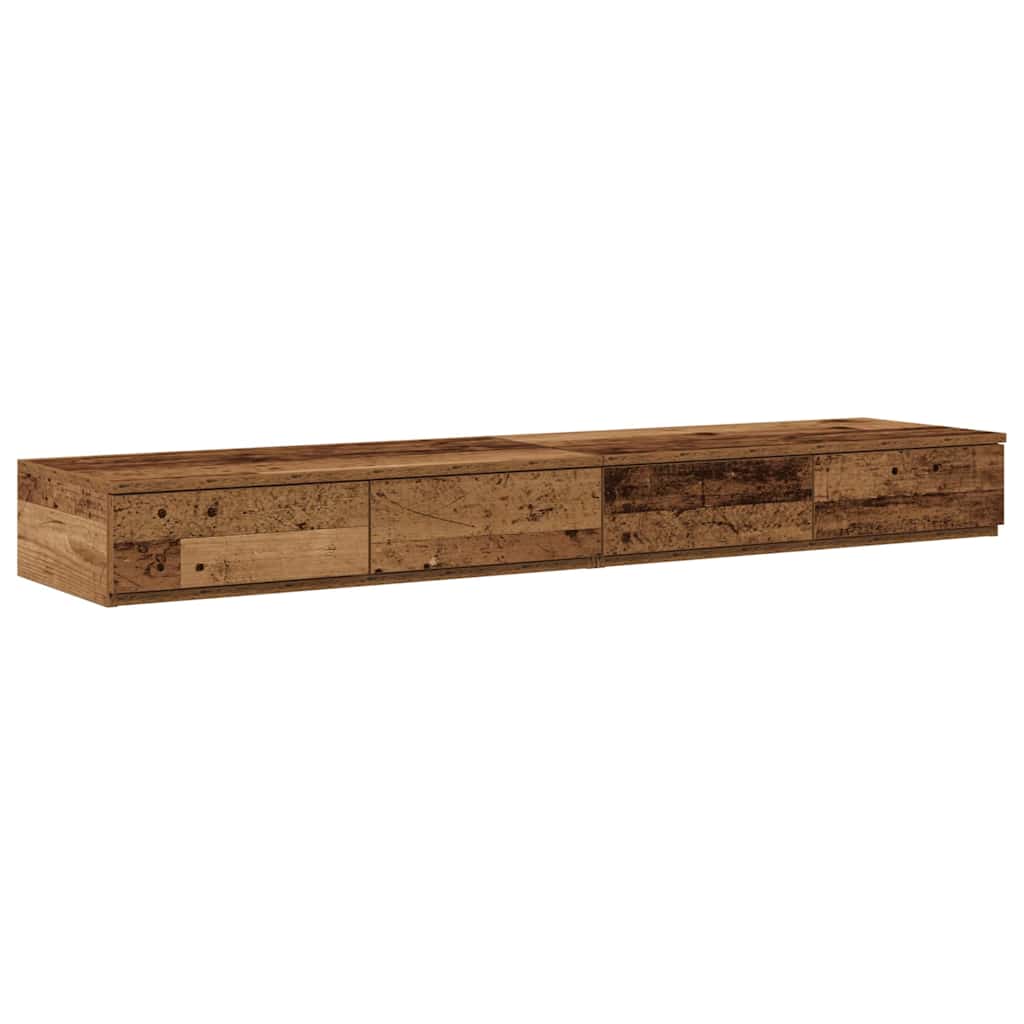 Tiroirs de lit avec tiroir Bois ancien 135 x 36.5 x 16.5 cm - XIOS