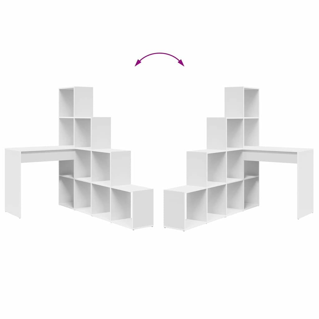 Bureau d'angle Blanc 101,5 x 149,5 x 149,5 cm Bois d'ingénierie - XIOS