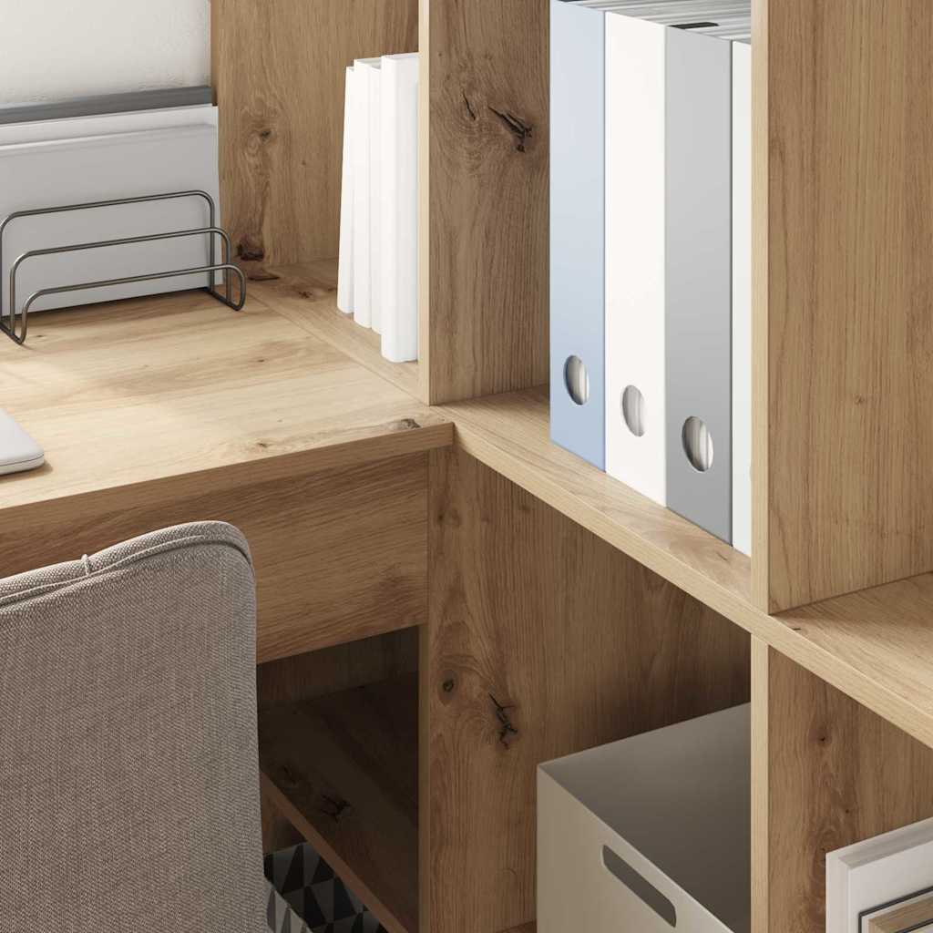 Bureau d'angle Chêne artisanal 101,5 x 149,5 x 149,5 cm - XIOS