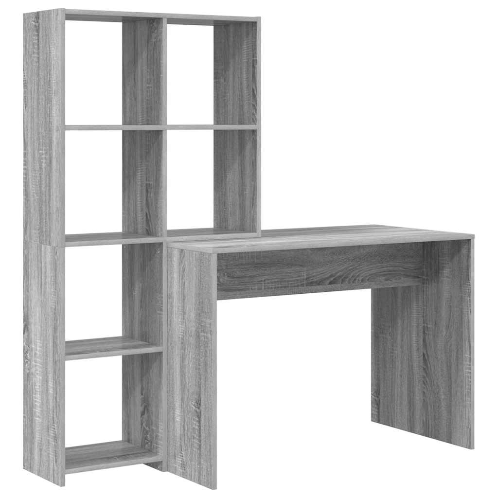 Bureau Gris Sonoma 138,5 x 55 x 143 cm Bois d'ingénierie - XIOS