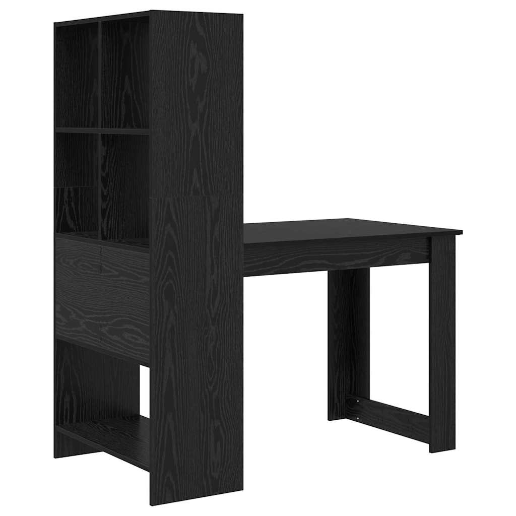 Bureau Chêne noir 122 x 67 x 145 cm Bois d'ingénierie - XIOS