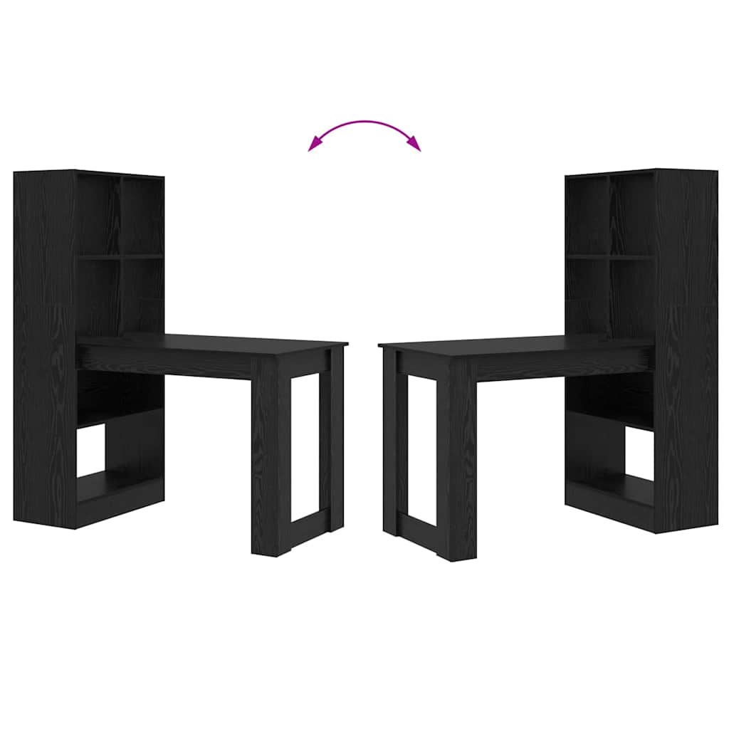 Bureau Chêne noir 122 x 67 x 145 cm Bois d'ingénierie - XIOS