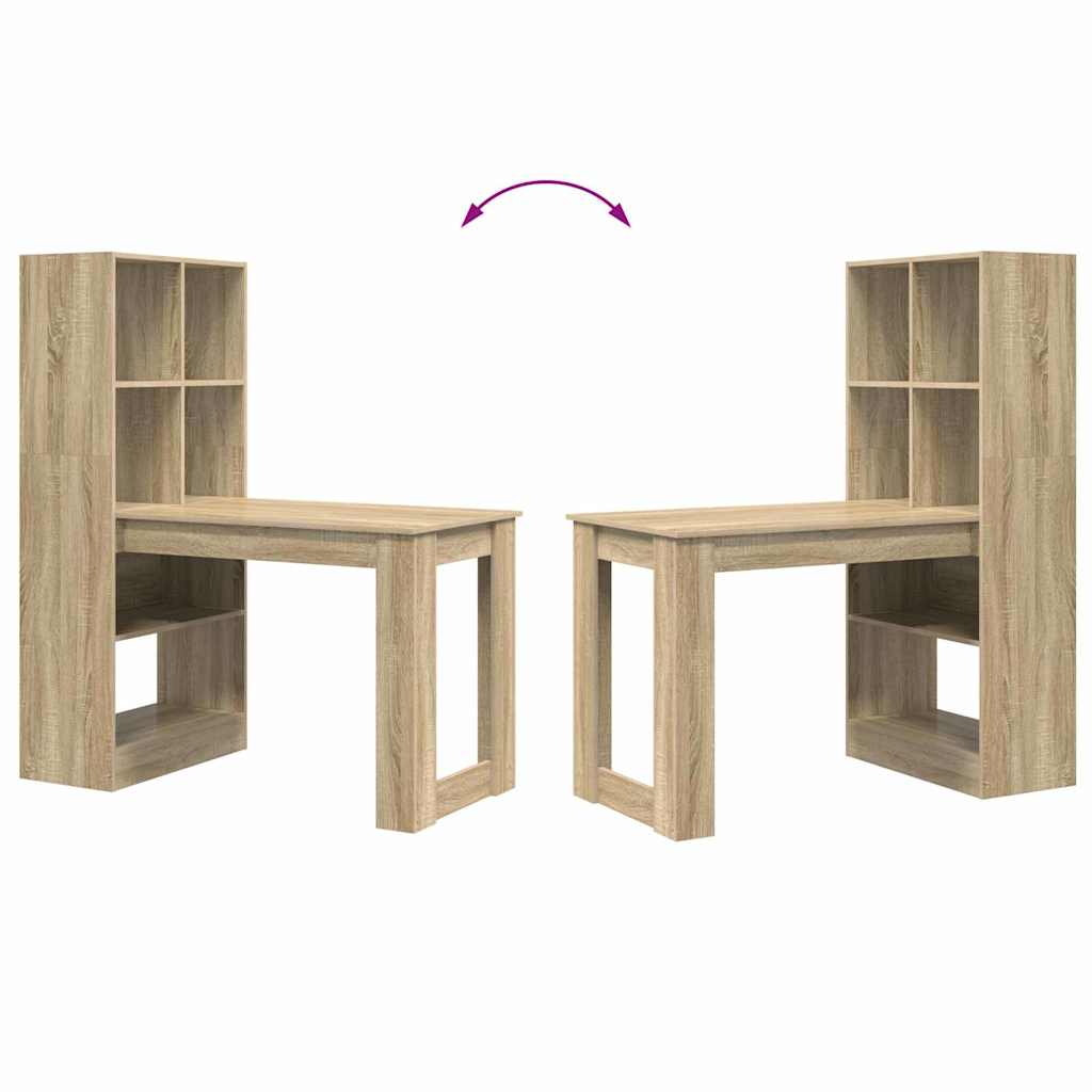 Bureau Chêne Sonoma 122 x 67 x 145 cm Bois d'ingénierie - XIOS