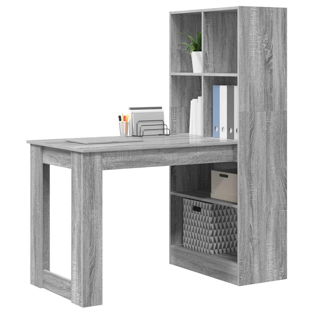 Bureau Gris Sonoma 122 x 67 x 145 cm Bois d'ingénierie - XIOS