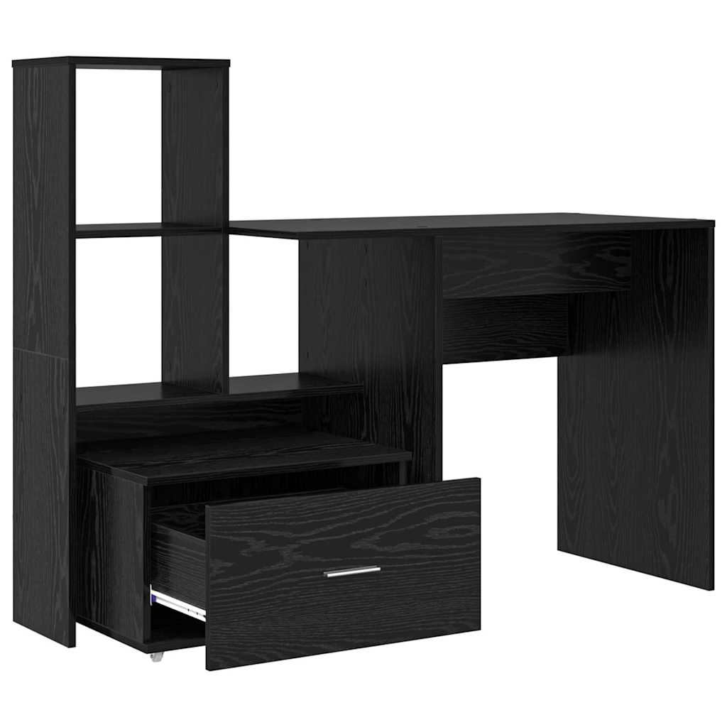Bureau Chêne noir 131,5 x 50 x 106,5 cm Bois d'ingénierie - XIOS