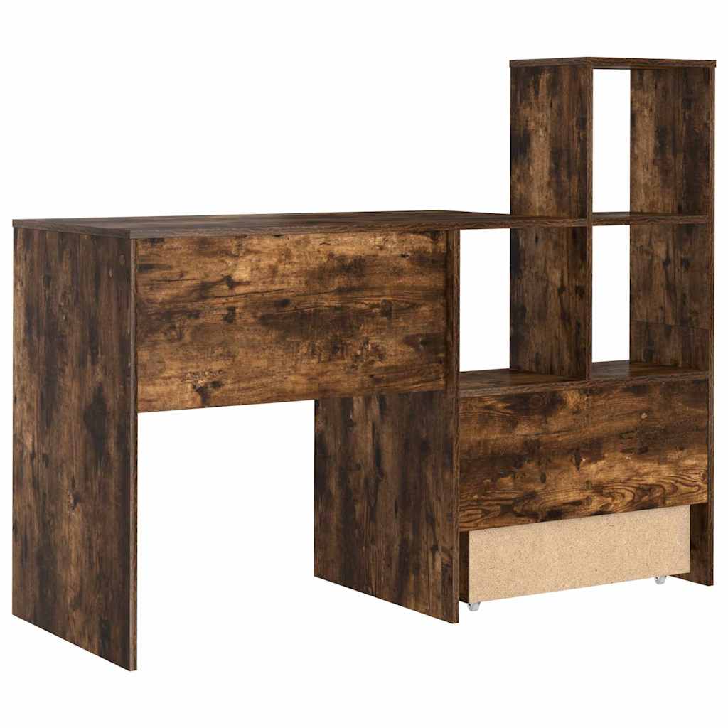 Bureau Chêne fumé 131,5 x 50 x 106,5 cm Bois d'ingénierie - XIOS