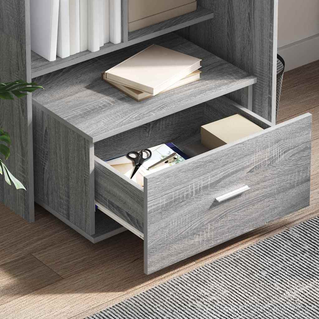 Bureau Gris Sonoma 131,5 x 50 x 106,5 cm Bois d'ingénierie - XIOS