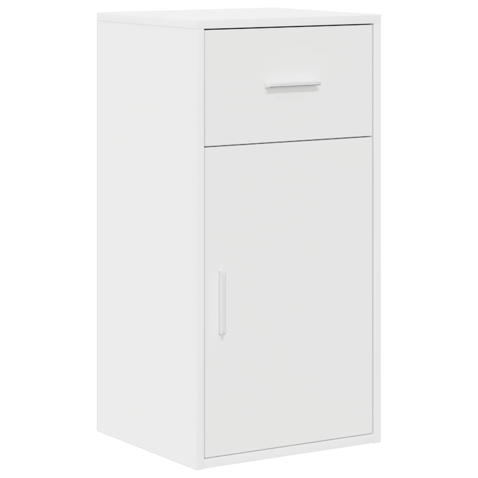 Bureau d'angle avec tiroir avec étagère Blanc 102 x 88 x 75 cm