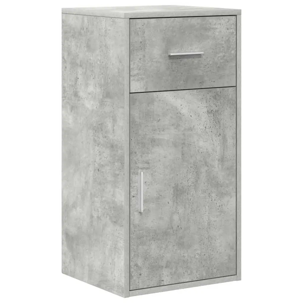 Bureau d’angle avec tiroir Gris béton 102 x 88 x 75 cm - XIOS