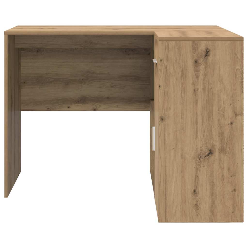 Bureau d'angle avec tiroir chêne artisanal 102 x 50 x 75 cm - XIOS