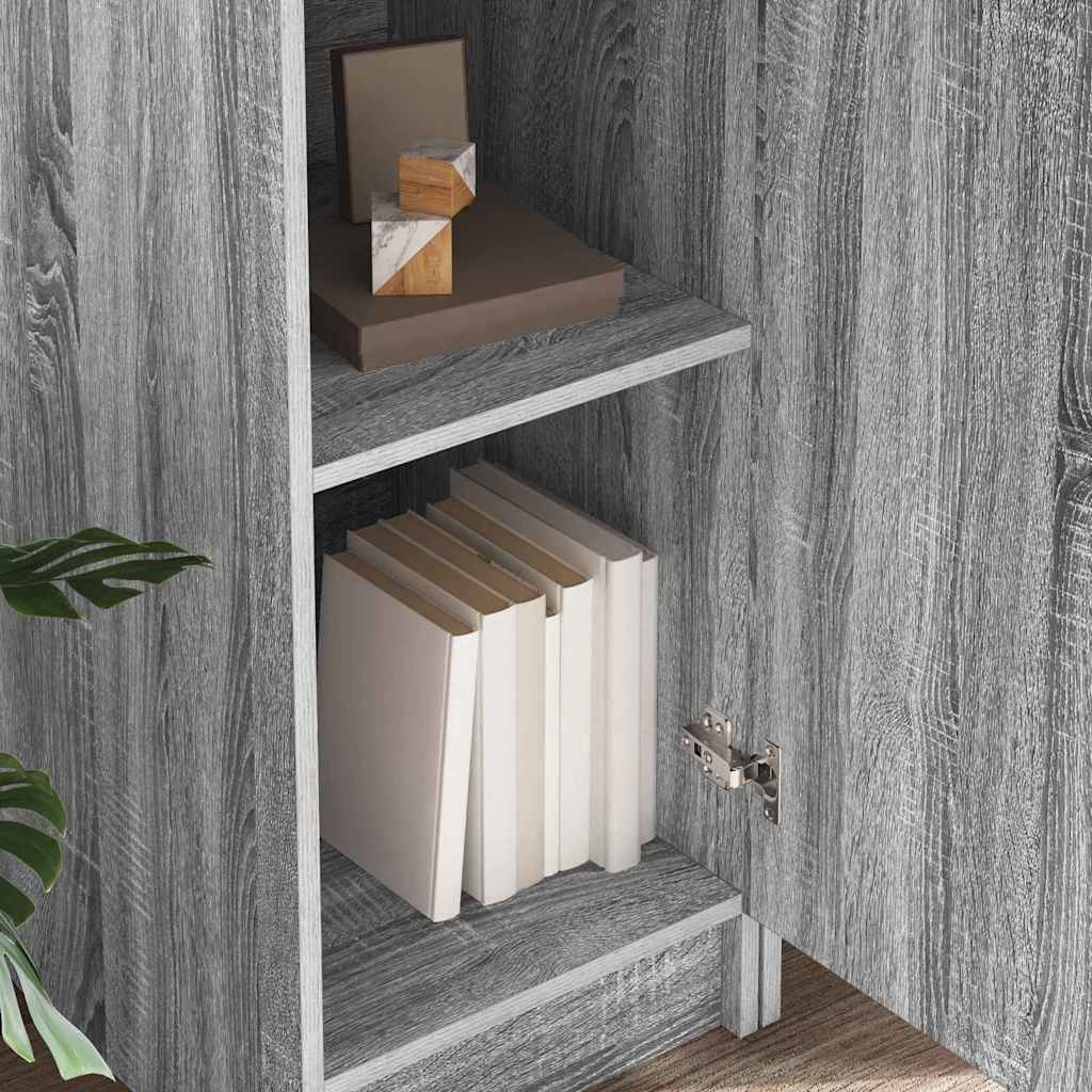 Bureau avec rangement 2 pcs Sonoma gris 78.5 x 37 x 154.5 cm - XIOS