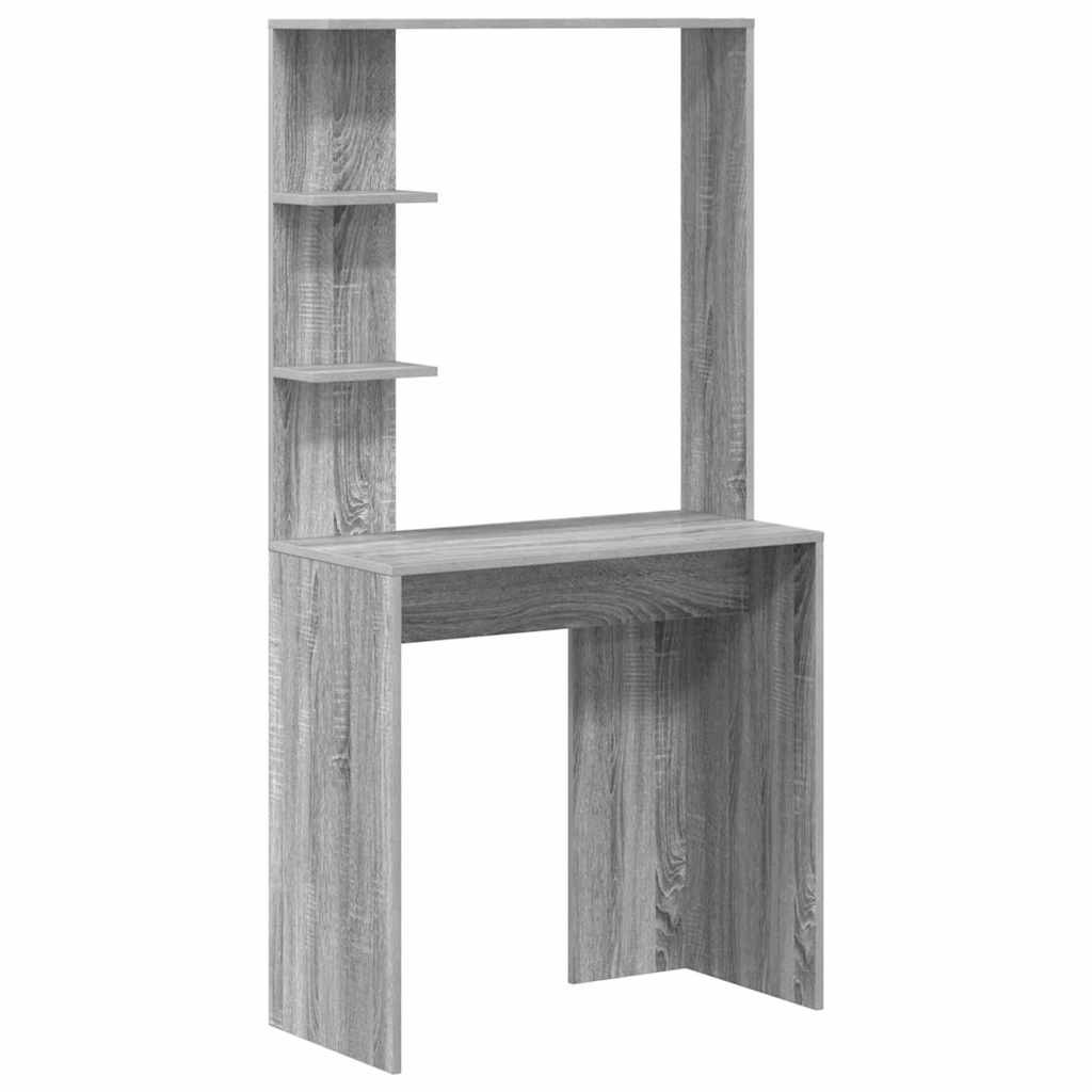 Bureau avec rangement 2 pcs Sonoma gris 78.5 x 37 x 154.5 cm - XIOS