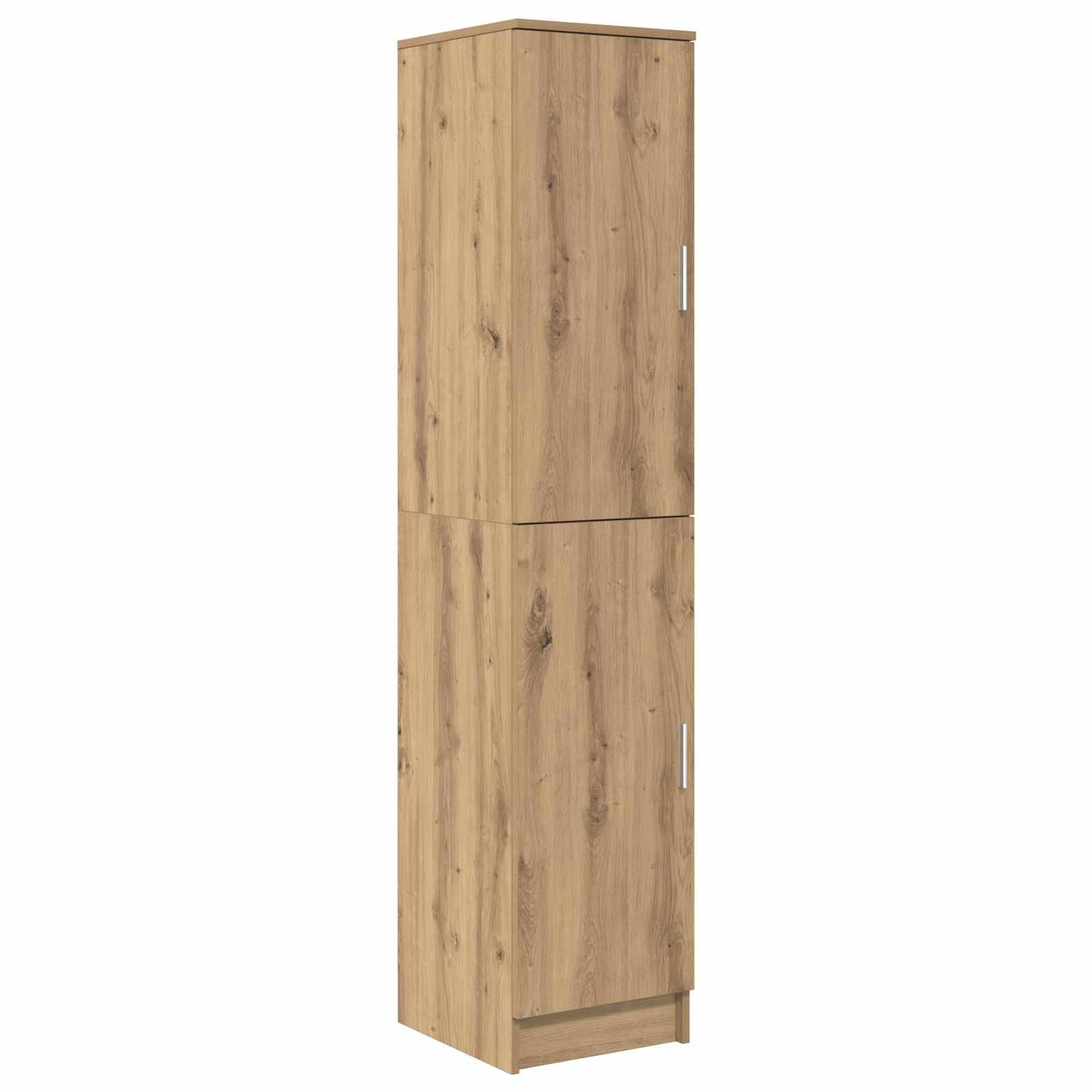 Bureau avec étagère avec stockage 2 pièces Chêne artisanal