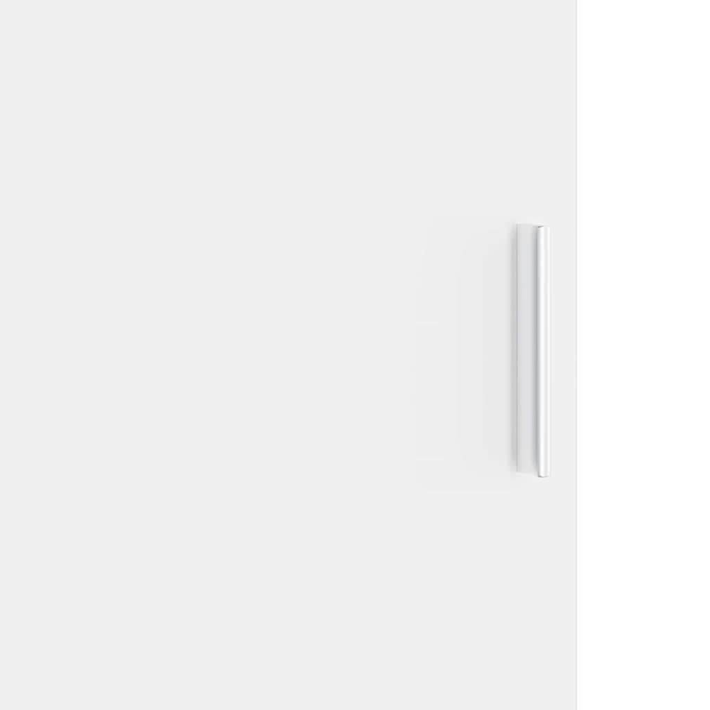Bureau avec rangement avec porte 2 pcs Blanc 102 x 50 x 124 cm