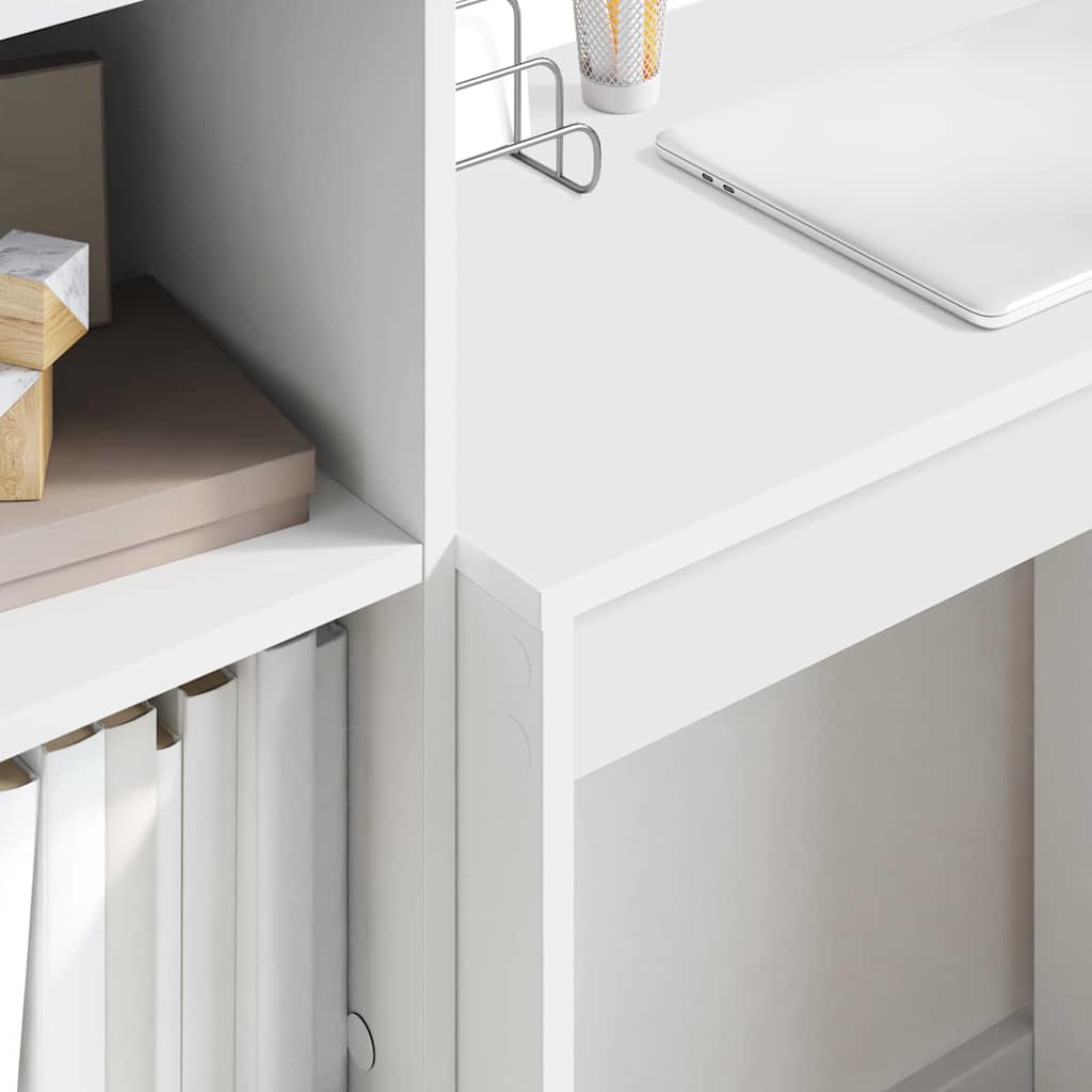 Bureau avec rangement 2 pcs Blanc 45,5 x 34 x 127 cm - XIOS