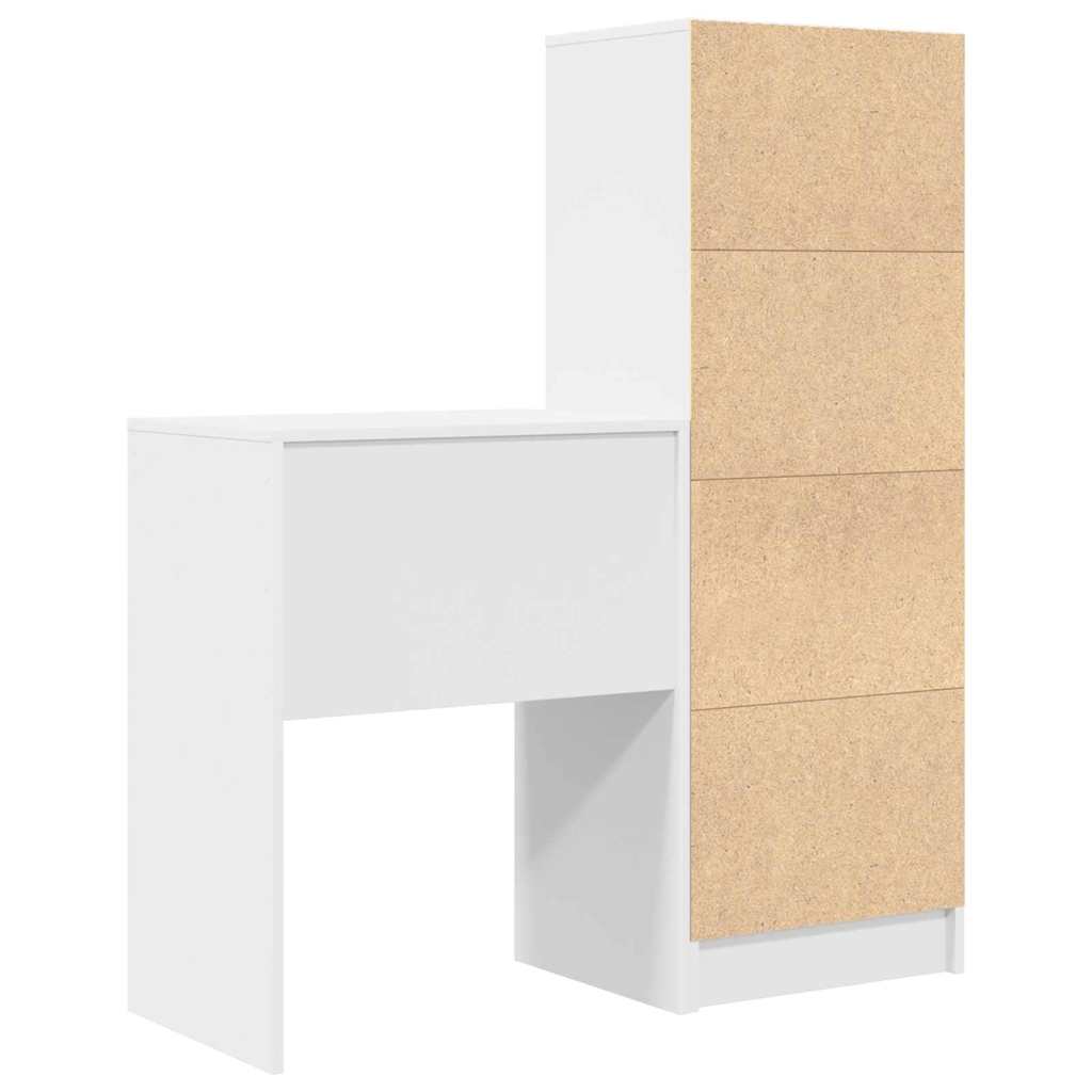 Bureau avec rangement 2 pcs Blanc 45,5 x 34 x 127 cm - XIOS