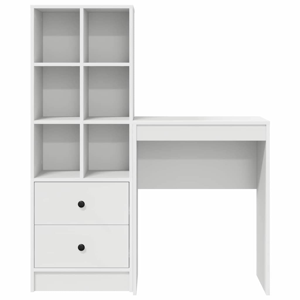 Bureau avec rangement 2 pcs Blanc 45,5 x 34 x 127 cm - XIOS