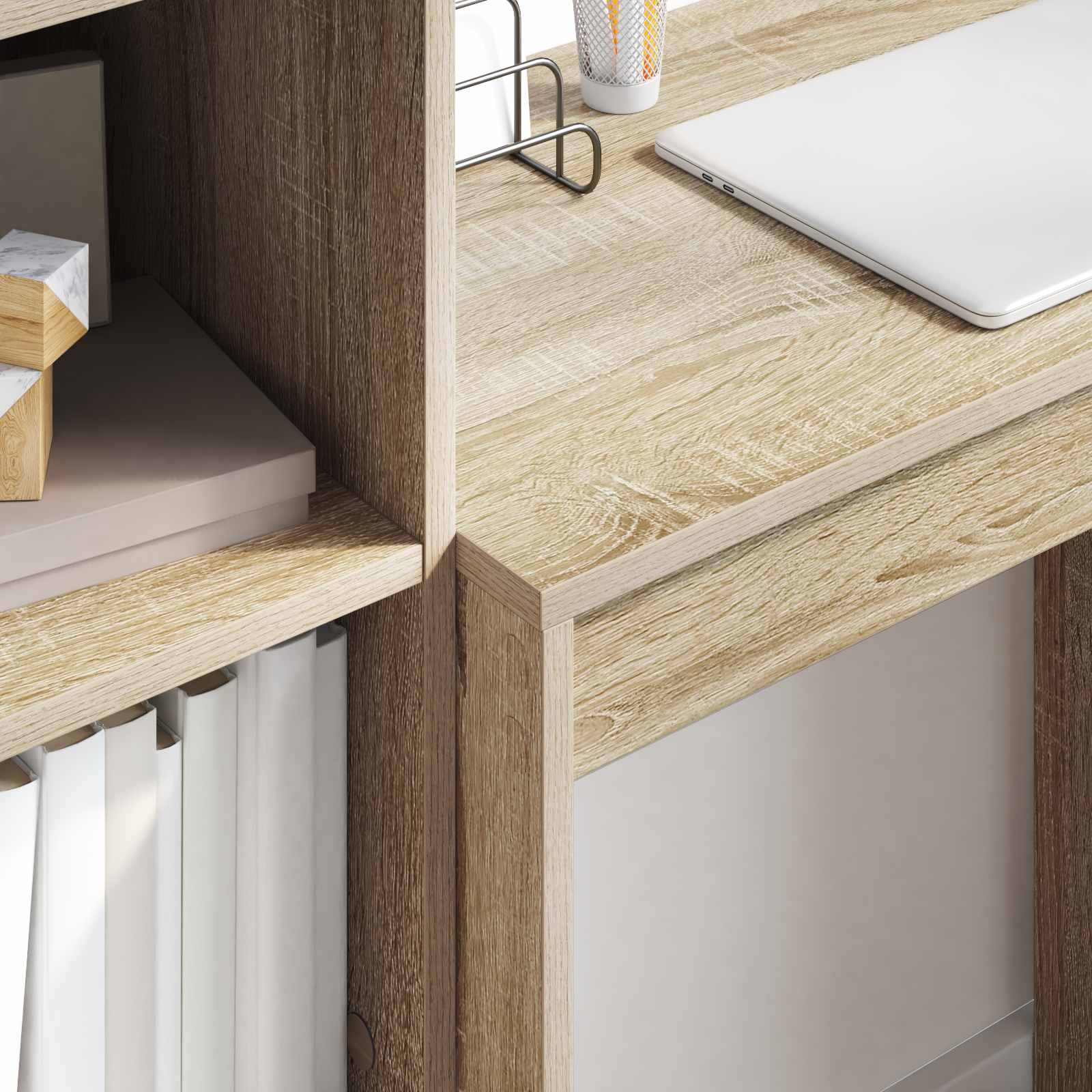 Bureau Chêne Sonoma 105,5 x 34 x 127 cm 2 pc