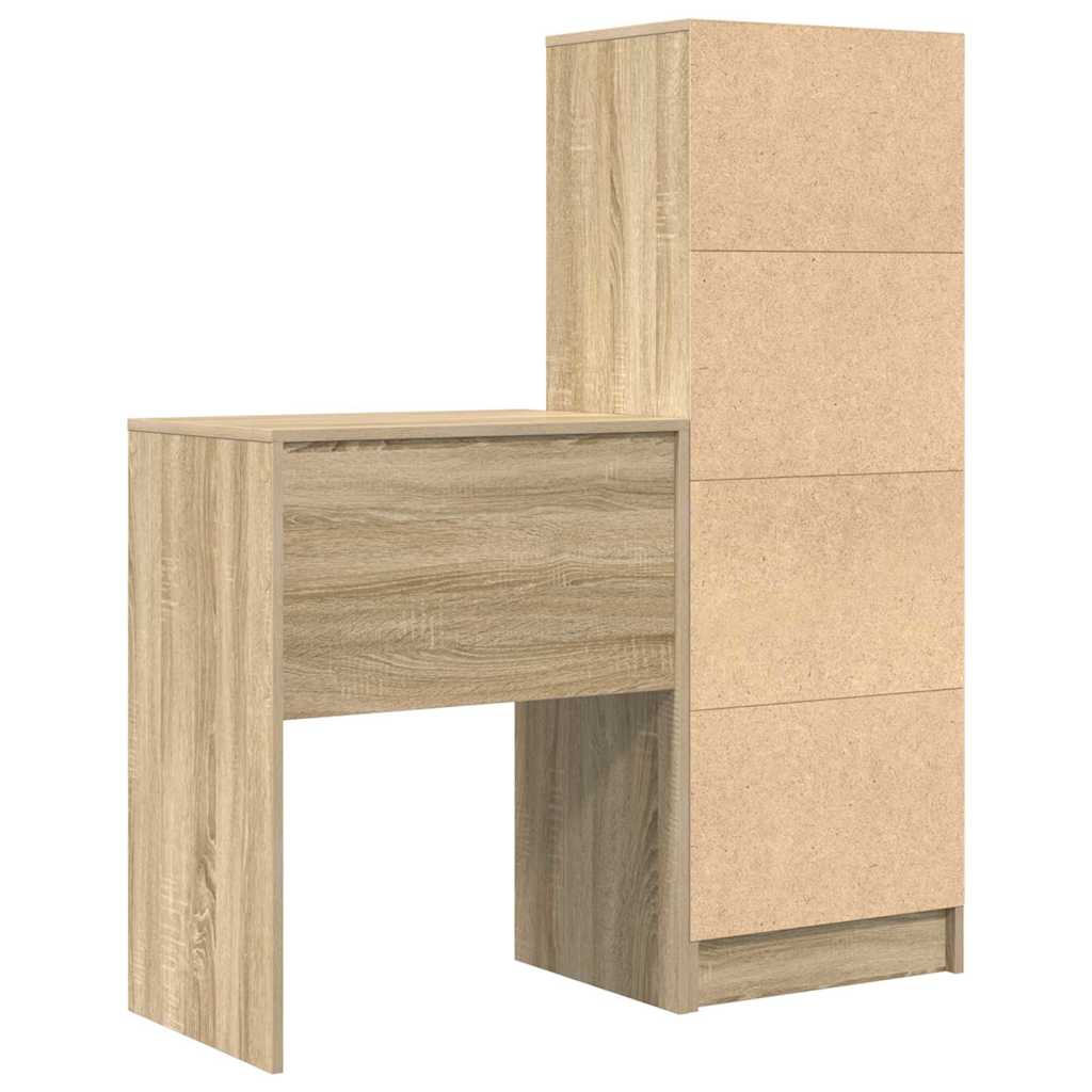 Bureau avec rangement 2 pcs Chêne Sonoma 45,5 x 34 x 127 cm - XIOS
