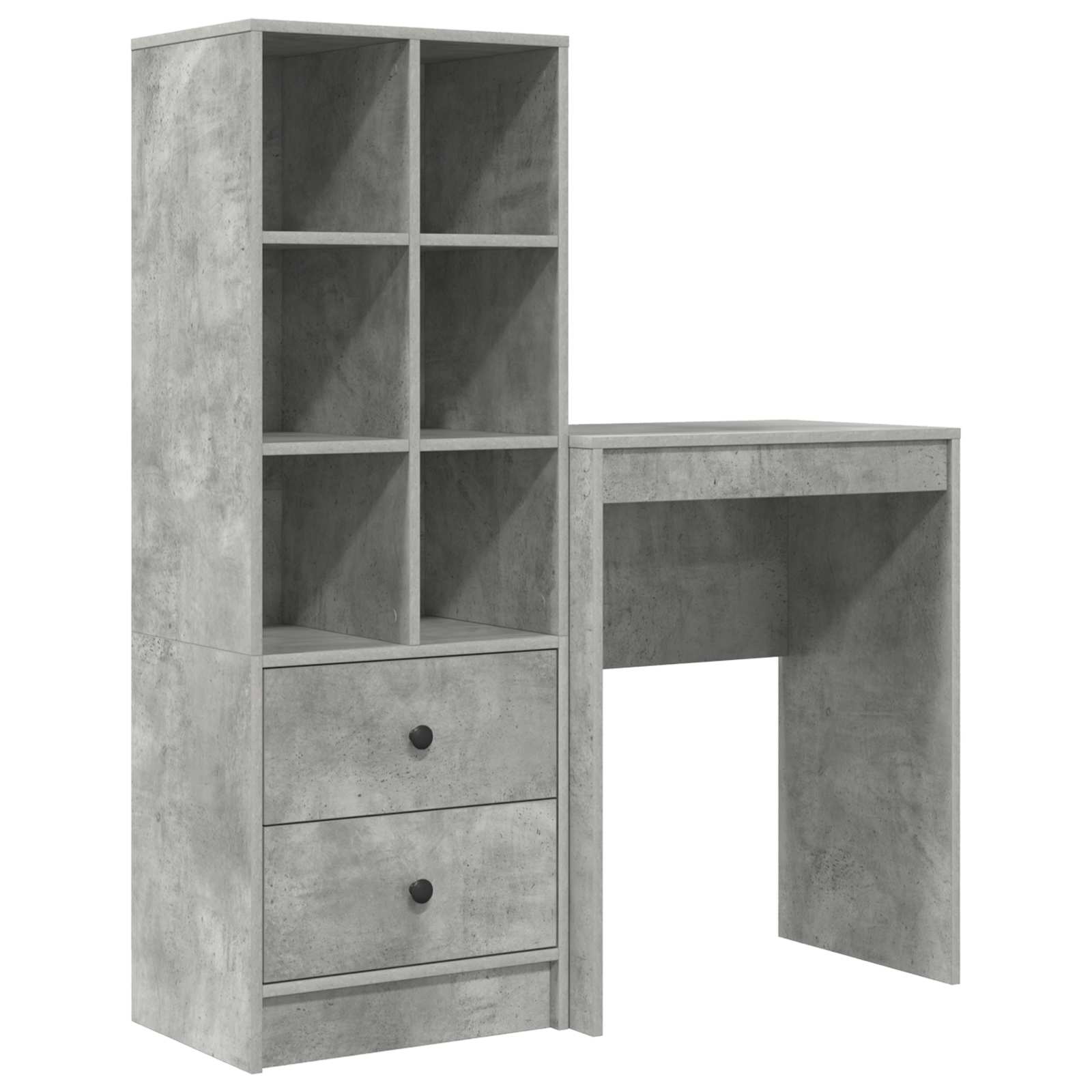 Bureau Gris béton 105,5 x 34 x 127 cm 2 pc - XIOS