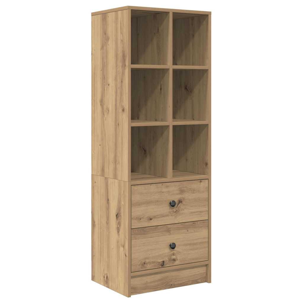 Bureau avec rangement 2 pcs chêne artisanal 45,5 x 34 x 127 cm - XIOS