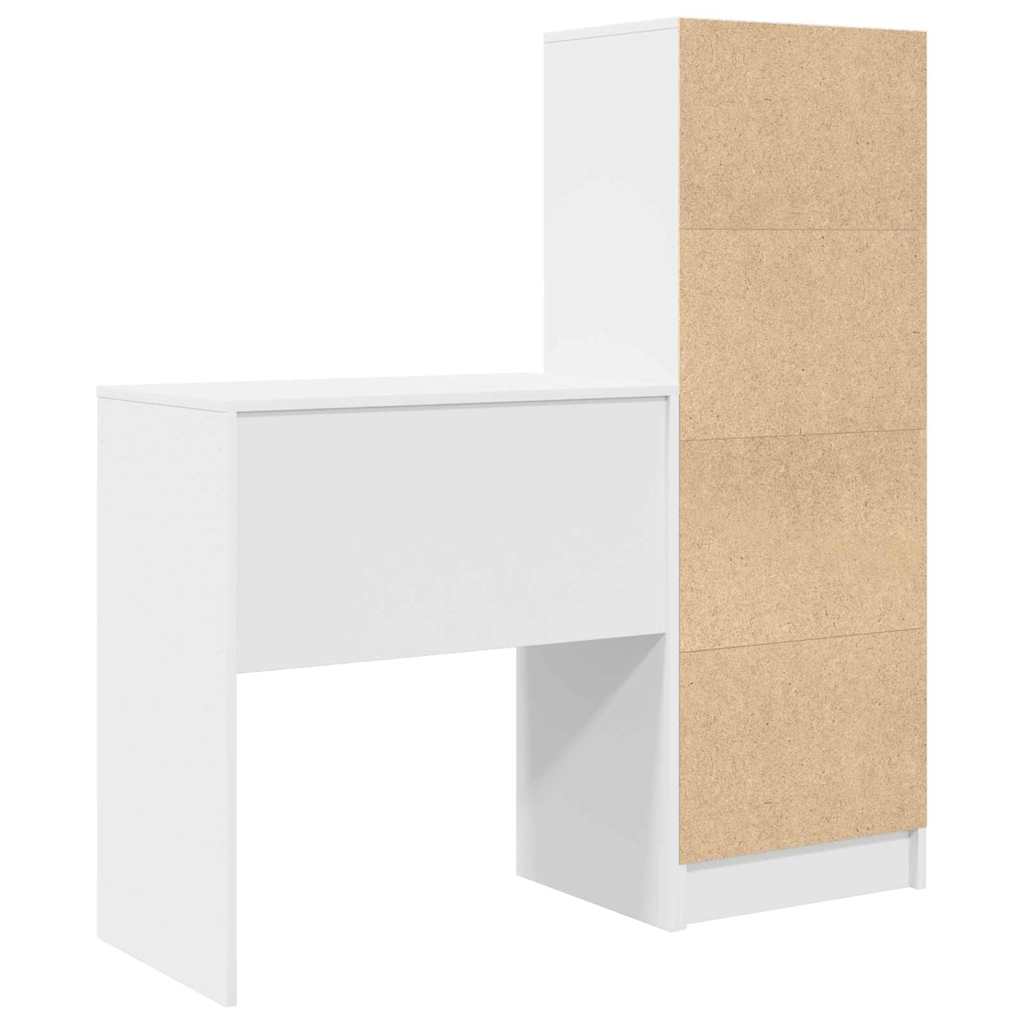 Bureau avec rangement avec tiroir 2 pcs Blanc 70 x 40 x 76 cm - XIOS