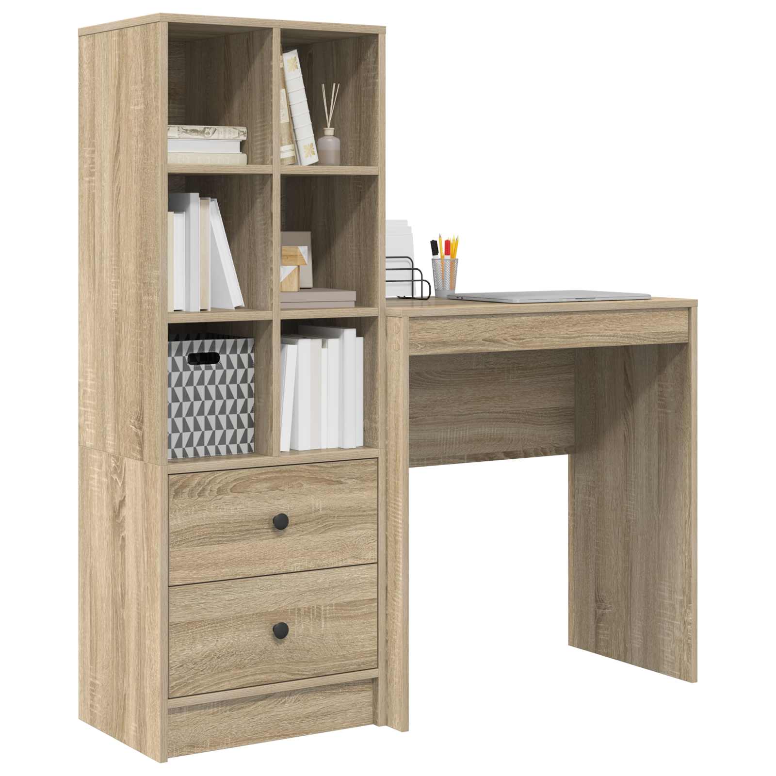 Bureau Chêne Sonoma 115,5 x 40 x 127 cm 2 pc