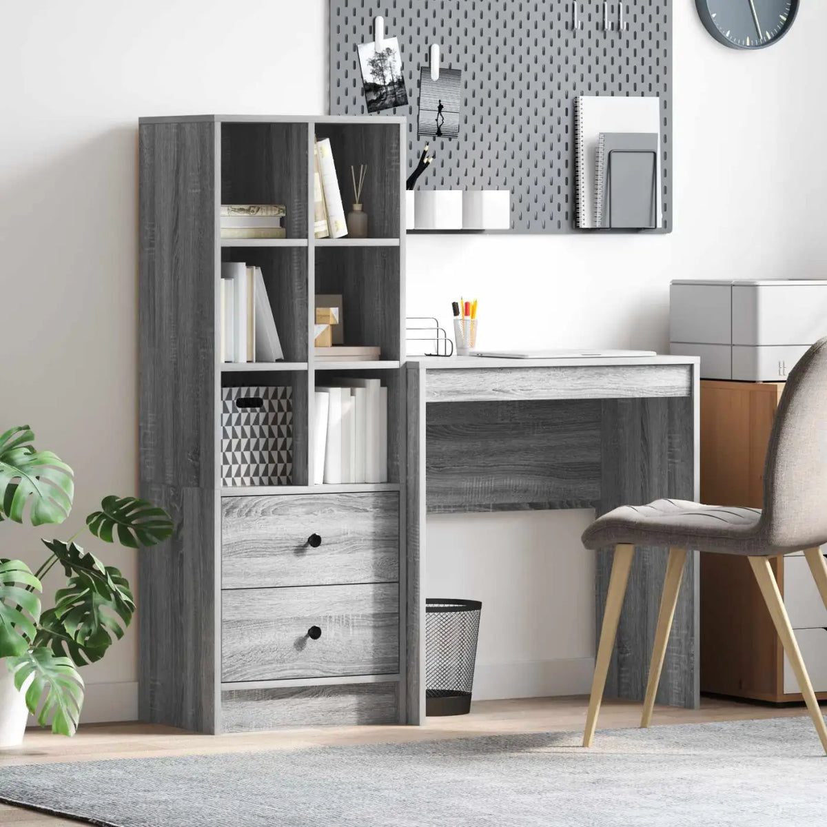 Bureau Gris Sonoma 115,5 x 40 x 127 cm 2 pc - XIOS
