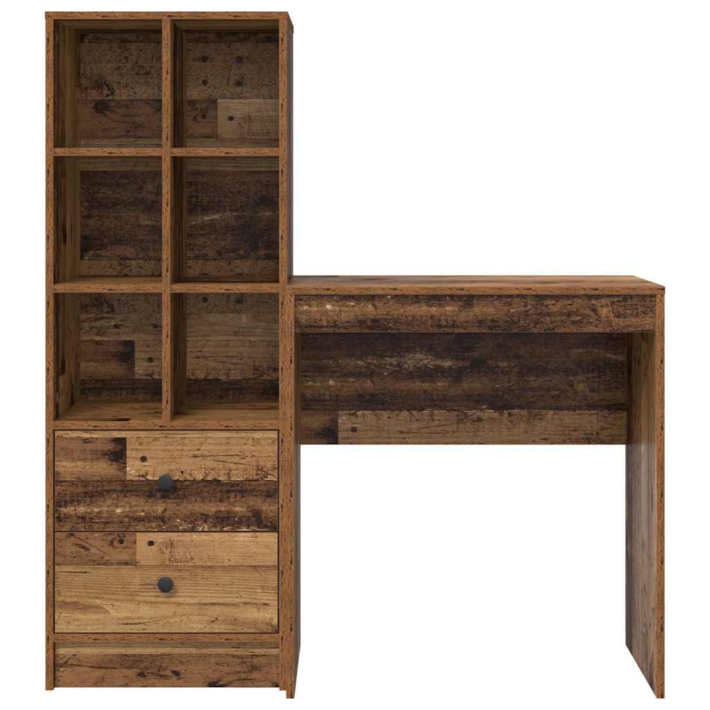 Bureau avec rangement 2 pcs Bois Ancien 70 x 40 x 76 cm - XIOS
