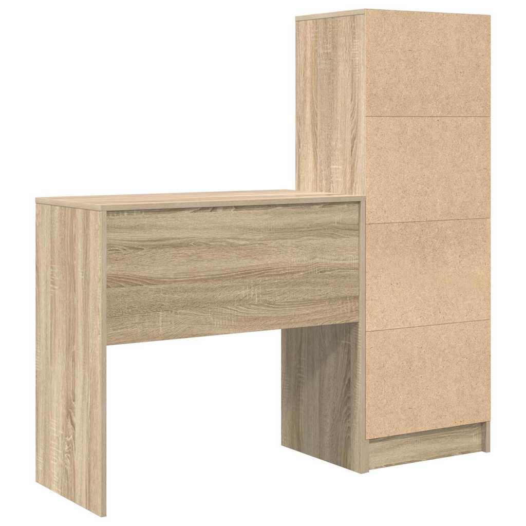Bureau avec rangement 2 pcs Chêne Sonoma 80 x 40 x 76 cm - XIOS