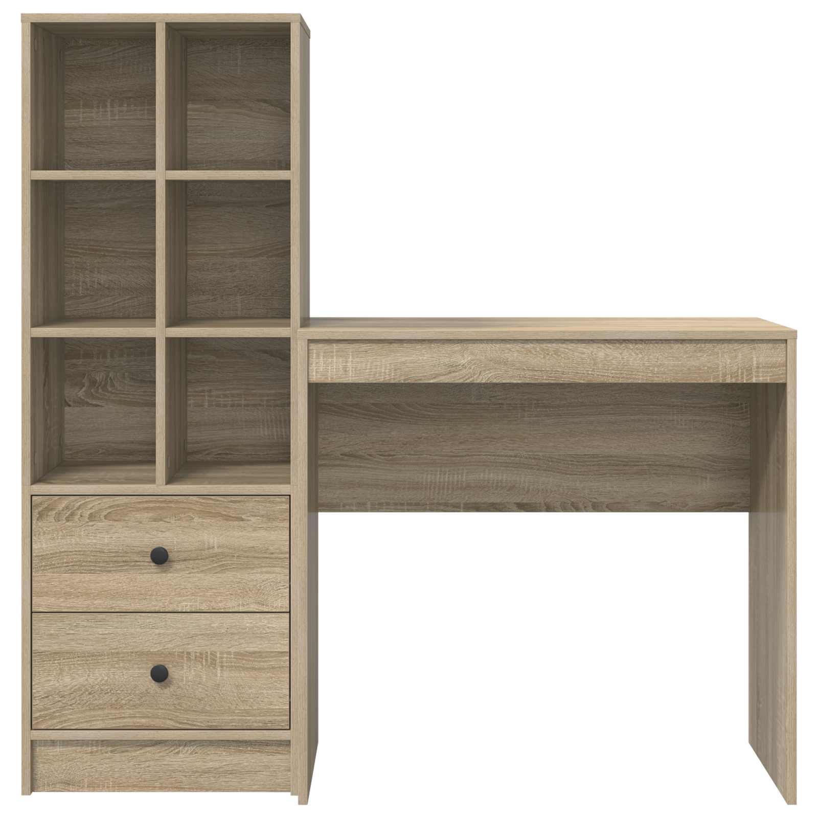 Bureau Chêne Sonoma 125,5 x 40 x 127 cm 2 pc