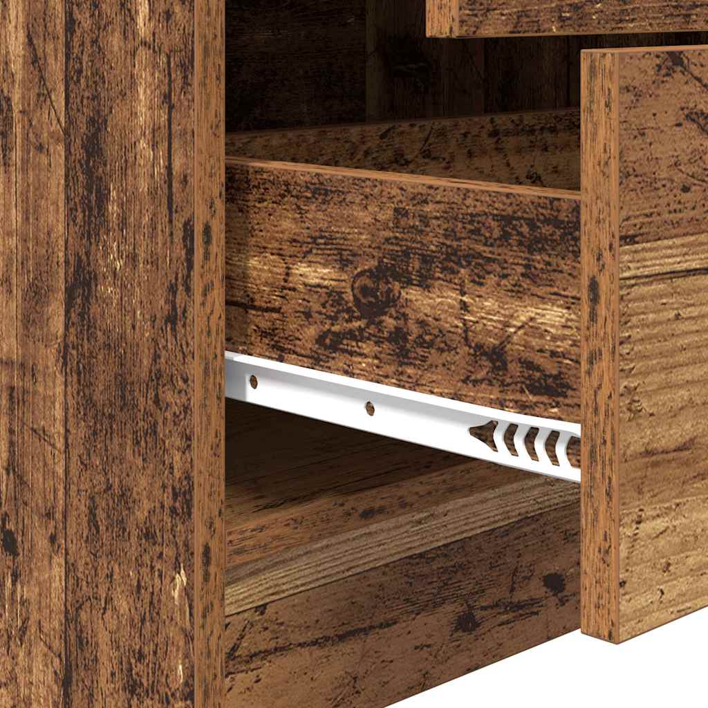 Bureau avec rangement 2 pcs Bois Ancien 80 x 40 x 76 cm - XIOS