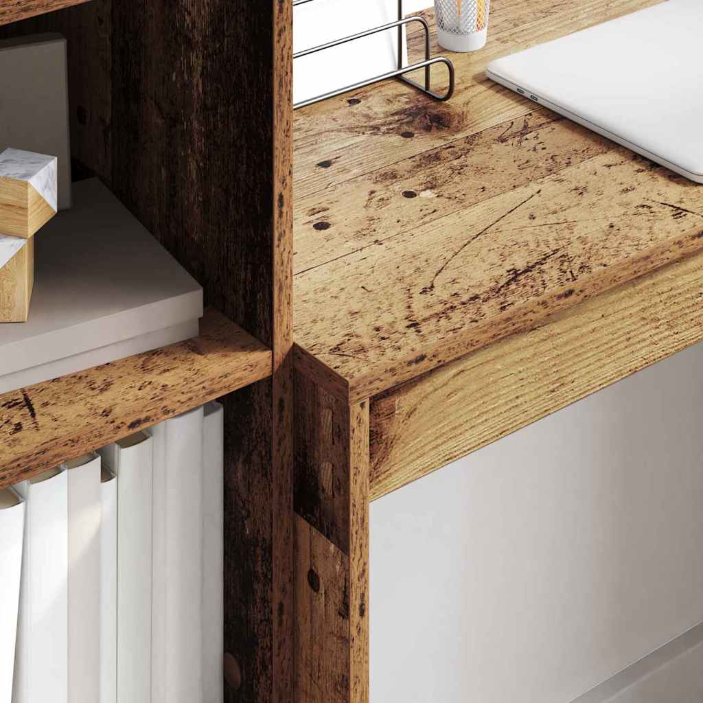 Bureau avec rangement 2 pcs Bois Ancien 80 x 40 x 76 cm - XIOS