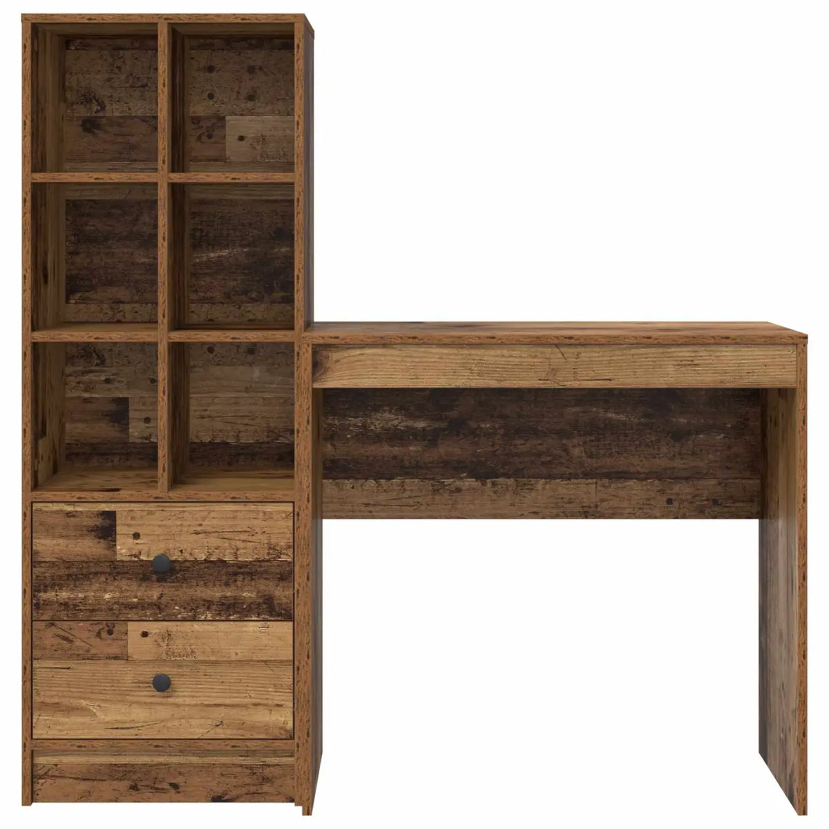 Bureau Bois ancien 125,5 x 40 x 127 cm 2 pc - XIOS