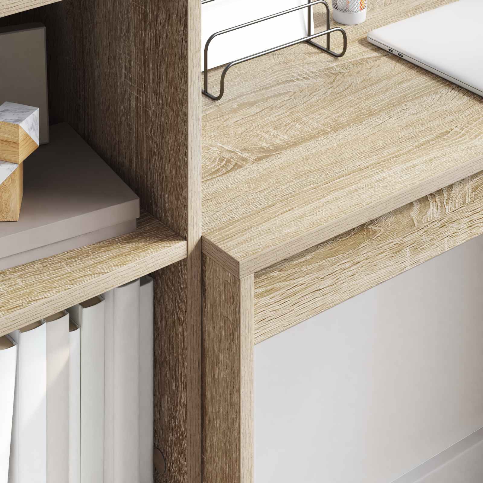 Bureau Chêne Sonoma 135,5 x 40 x 127 cm 2 pc