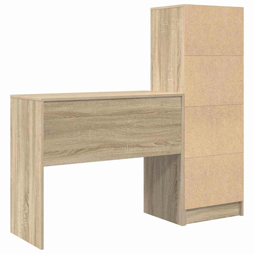 Bureau avec rangement 2 pcs Chêne Sonoma 90 x 40 x 76 cm - XIOS
