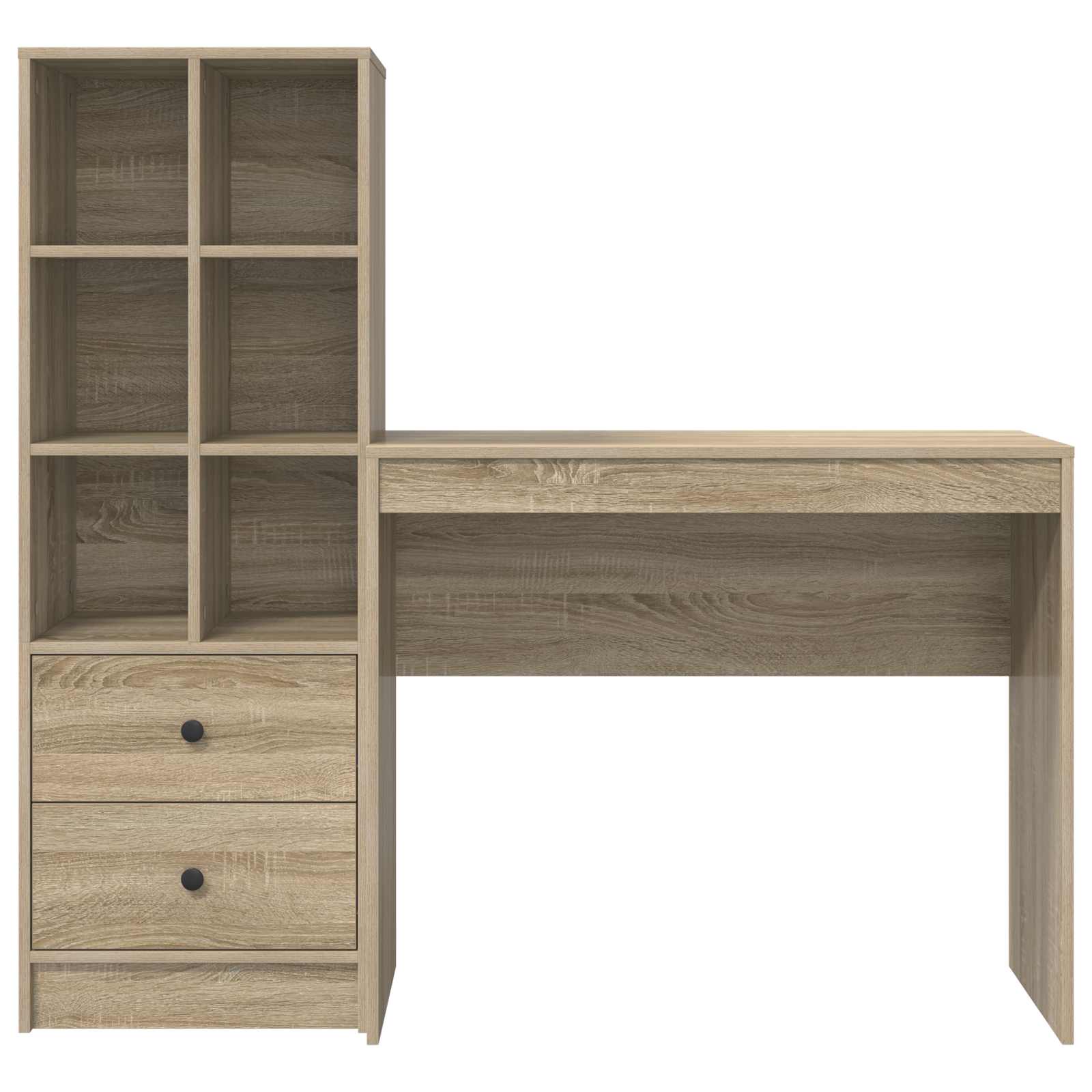 Bureau Chêne Sonoma 135,5 x 40 x 127 cm 2 pc