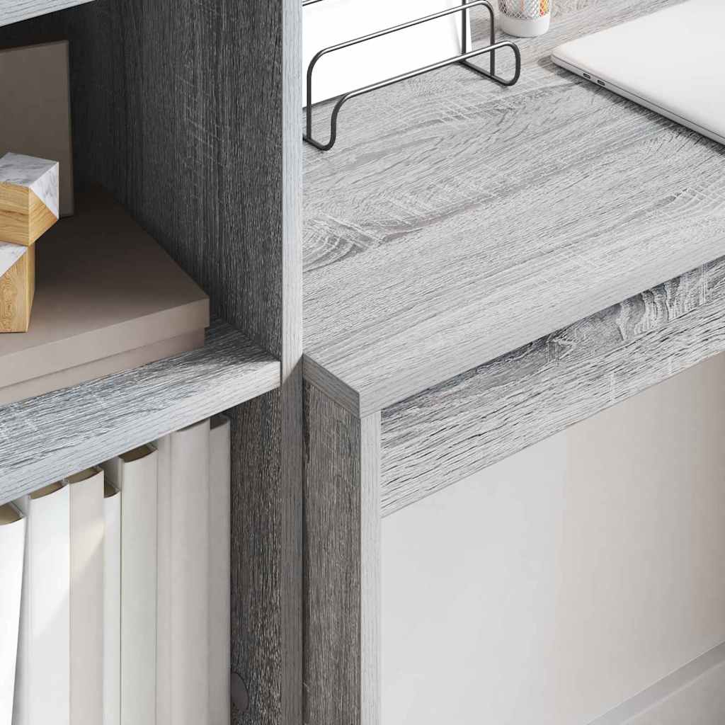 Bureau avec rangement 2 pcs Sonoma gris 90 x 40 x 76 cm - XIOS