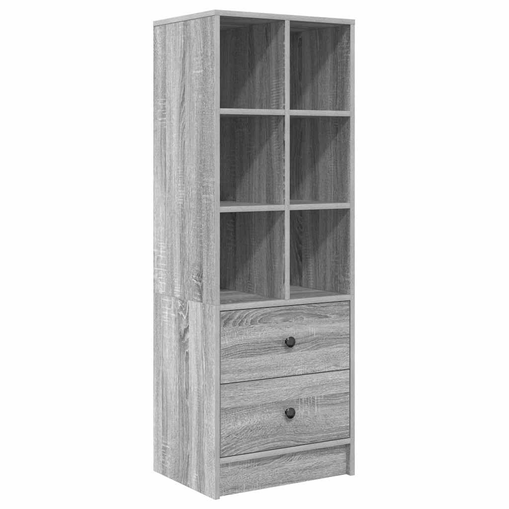 Bureau avec rangement 2 pcs Sonoma gris 90 x 40 x 76 cm - XIOS