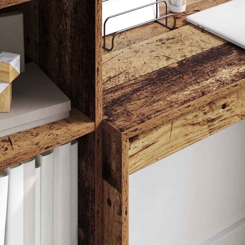 Bureau avec rangement 2 pcs Bois Ancien 90 x 40 x 76 cm - XIOS