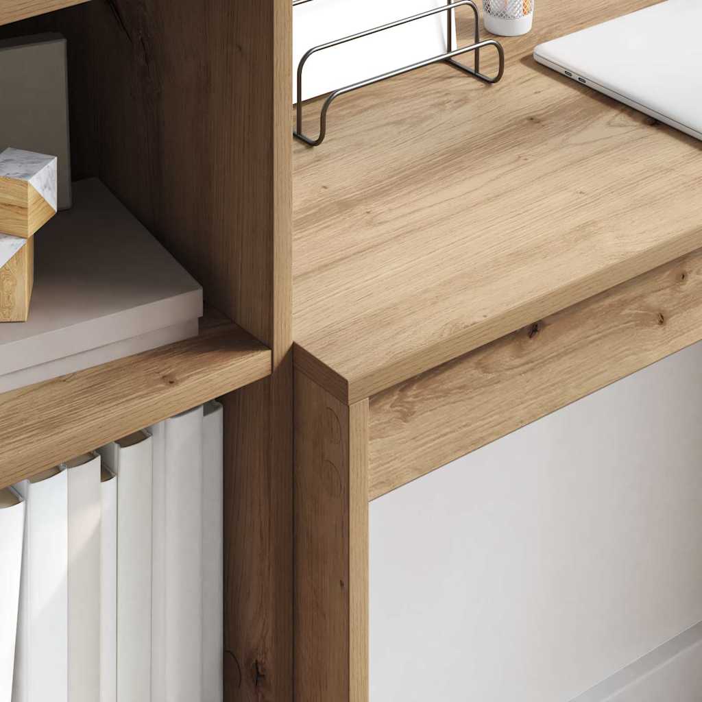 Bureau avec rangement 2 pcs chêne artisanal 90 x 40 x 76 cm - XIOS
