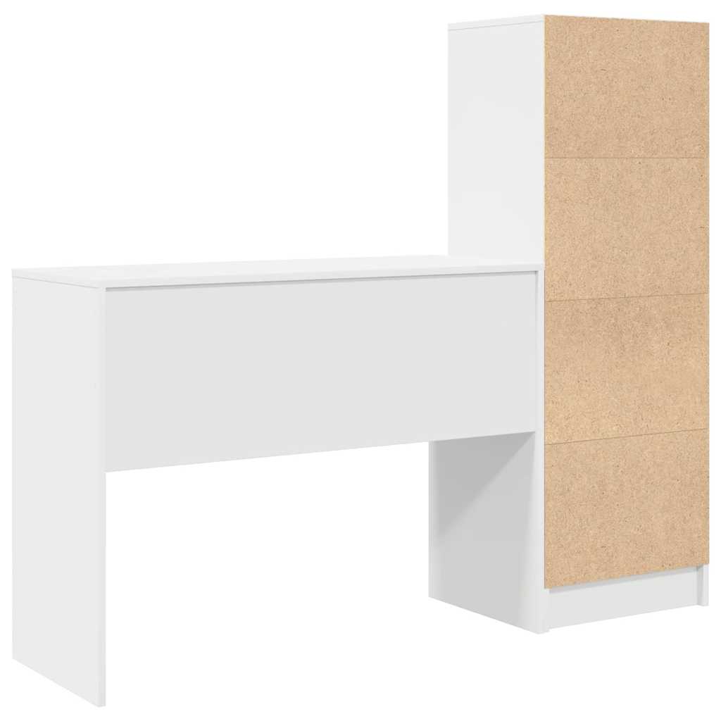 Bureau avec tiroir 2 pcs Blanc - XIOS