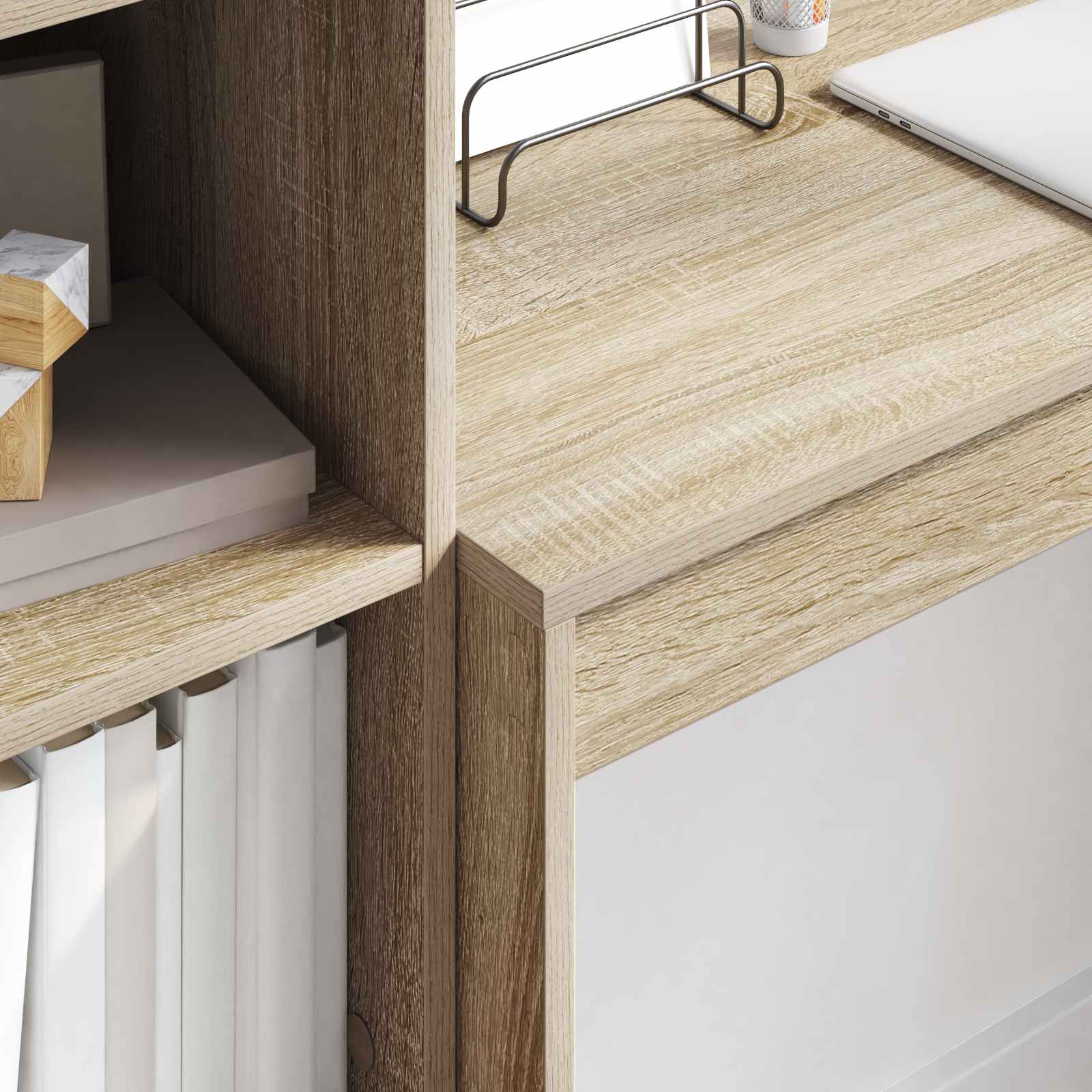 Bureau Chêne Sonoma 145,5 x 40 x 127 cm 2 pc