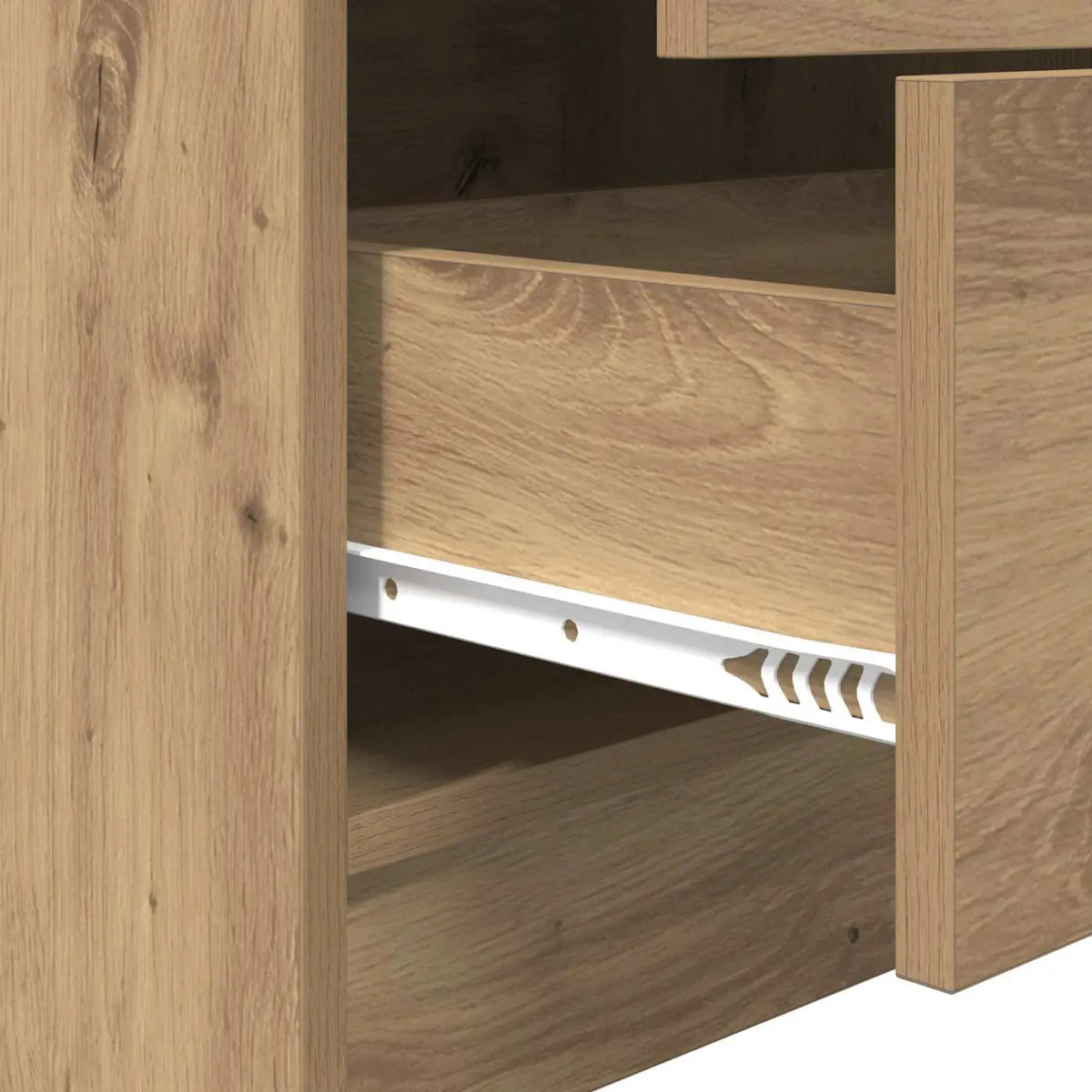 Bureau Chêne artisanal 145,5 x 40 x 127 cm 2 pc - XIOS