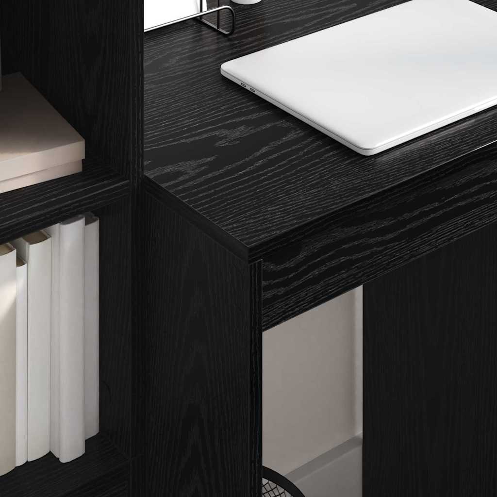 Bureau avec rangement 2 pcs Chêne noir 60 x 50 x 76 cm - XIOS