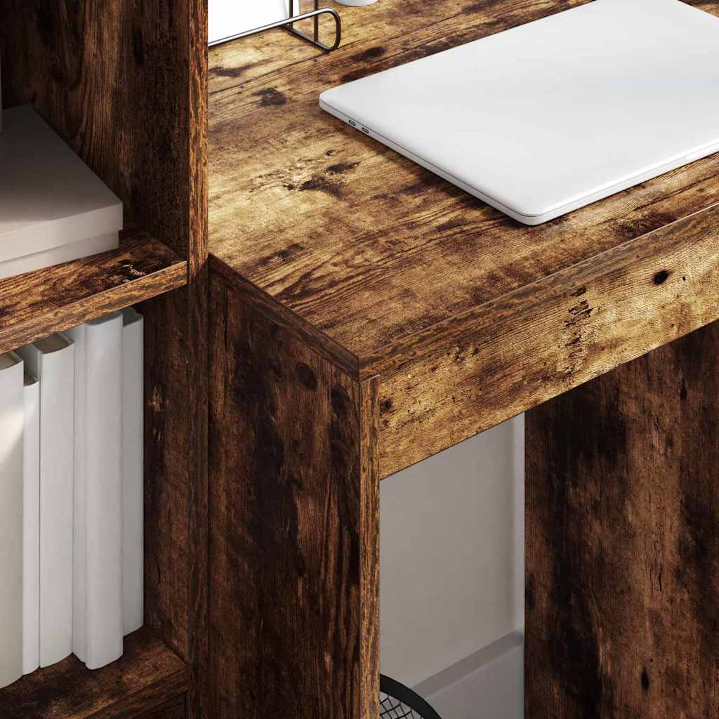 Bureau avec rangement 2 pcs Chêne fumé 60 x 50 x 76 cm - XIOS