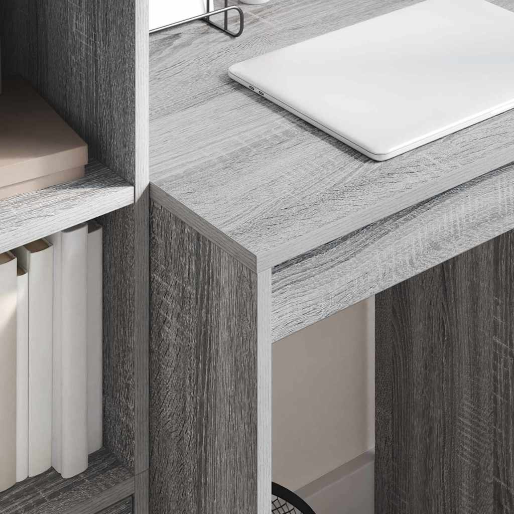 Bureau avec rangement 2 pcs Sonoma gris 60 x 50 x 76 cm - XIOS